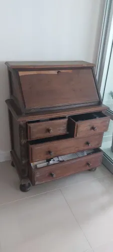 Escrivaninha com gaveteiro vintage