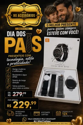 SMARTWATCH GOLD 3 PULSEIRAS