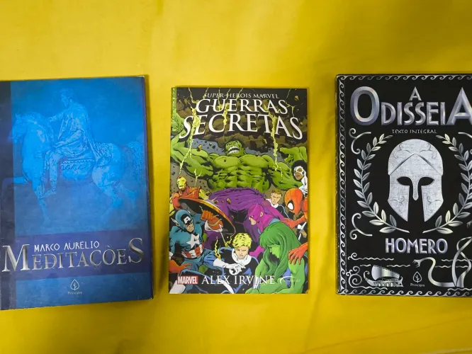 Livros - Meditações, A odisseia e Guerras Secretas