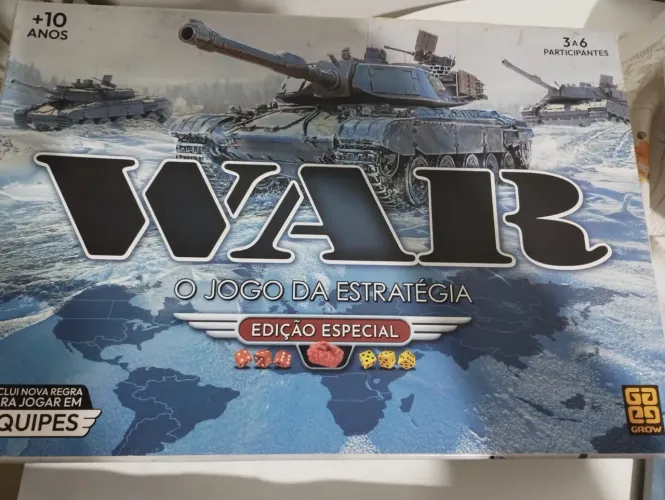 Jogo de tabuleiro WAR edição especial