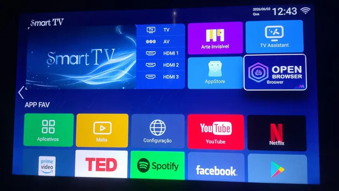 Smart tv de 50 polegadas barata