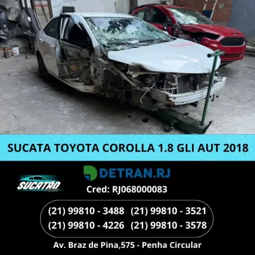 sucata toyota corolla 1.8 gli aut 2018