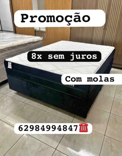 Cama de casal com molas (novo)