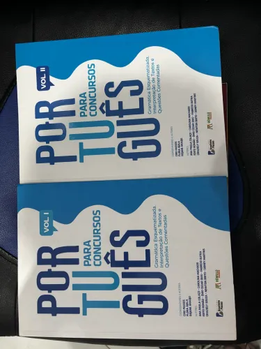 Kit Português para Concursos Vol. 1 e 2 ? Excelente estado