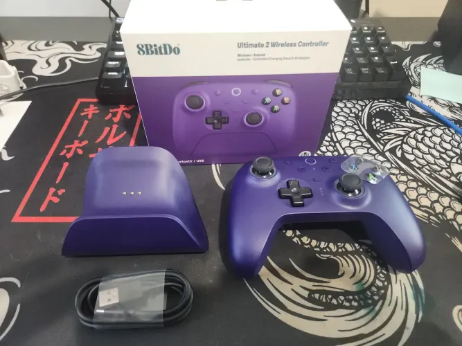 Controle 8BitDo Ultimate 2 Wireless (TMR) - Roxo
