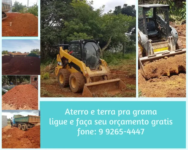 Aterro e terra pra grama