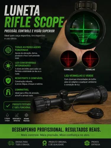 LUNETA RIFLESCOPE 6-24x50AOEG nova!