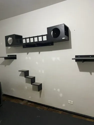Gatificação de 6 peças cor preto