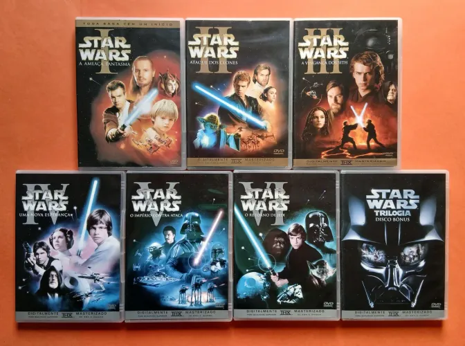 Dvd Coleção Star Wars - 10 Discos (Encartes)