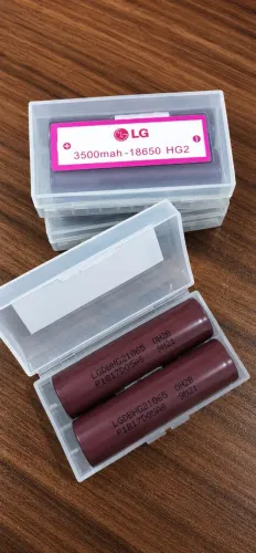 Kit 6 Baterias Células Pilhas Recarregável LG HG2 18650 3500mAh Originais - Novo e Testado