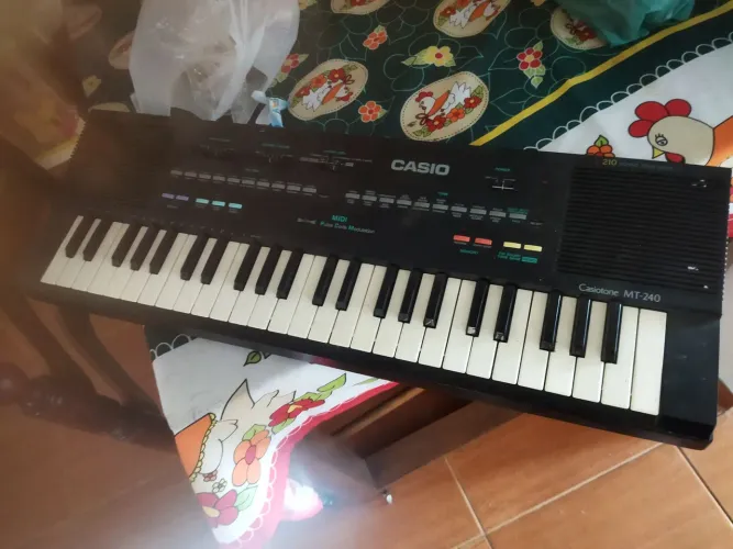 Teclado Cássio ficou guardado sem a fonte