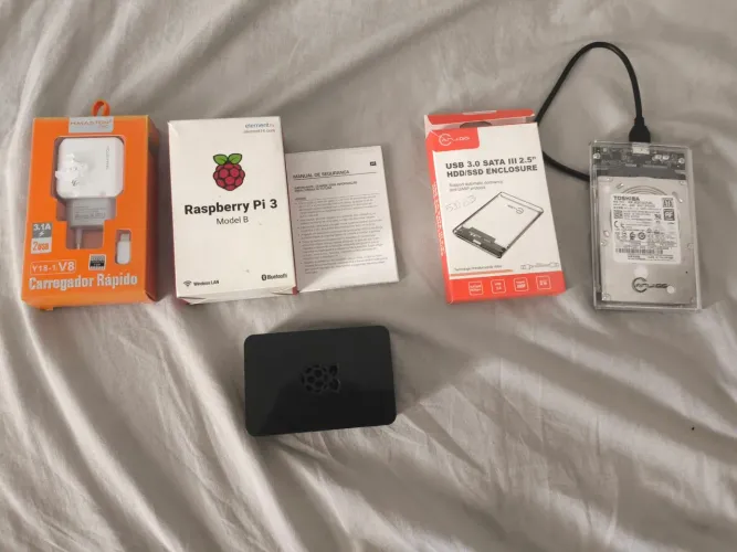 Kit Raspberry Pi 3B + Fonte 5v 3.1A 