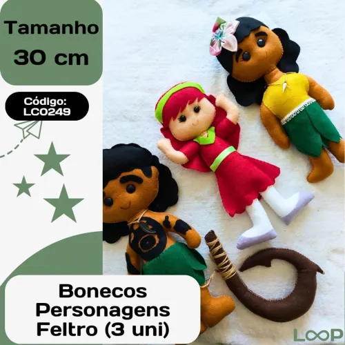 Personagens em Feltro