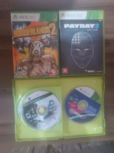 Lote 4 jogos originais Xbox 360