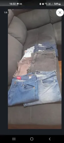 Lote calças N44/46 originais masculino tudo 200