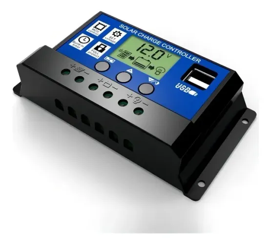 Controlador De Carga Para Painel Solar Pwm 30a Usb 12v/24v