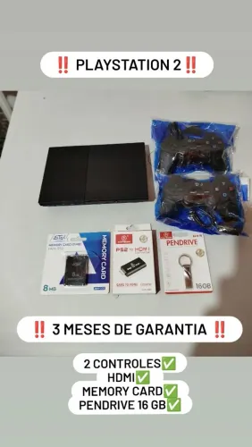 PlayStation 2 completo com garantia 