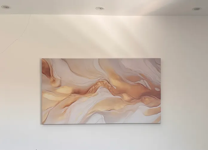 Quadro abstrato decorativo - 1,30m x 0,60m