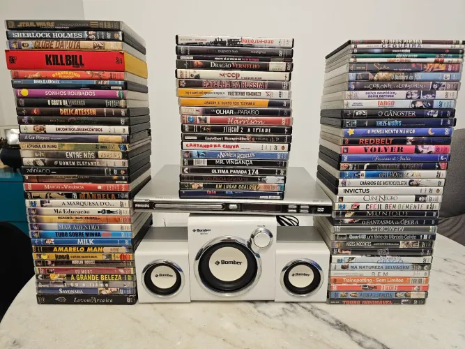 Home Theater Caixas de som DVD player e filmes