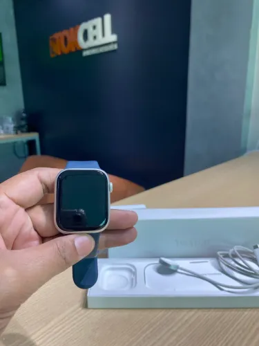 Apple Watch Séries 9 45mm Silver GPS Seminovo Garantia Loja Física