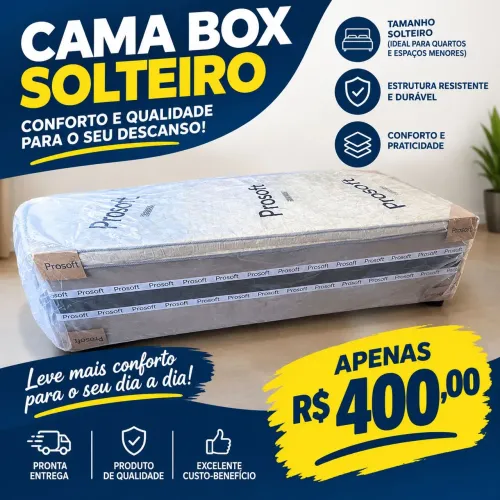 Cama box. 12cm de espuma. Premium