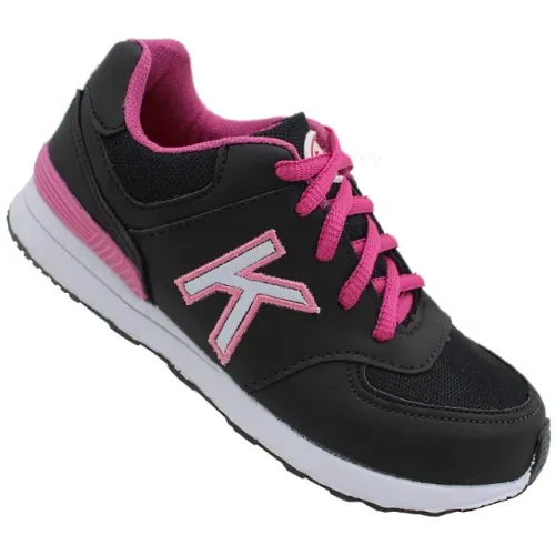 Tênis Infantil Feminino Juvenil Meninas Escolar Preto/Pink 367P