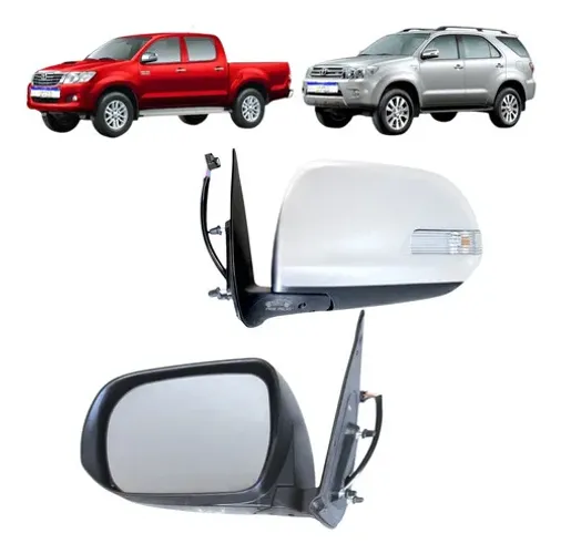 Retrovisor Hilux Sw4 2012 2013 2014 2015 Cromado Esquerdo