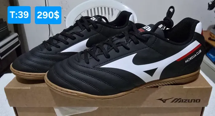 Tênis de Futsal da Mizuno Morelia Club tamanho 39 original
