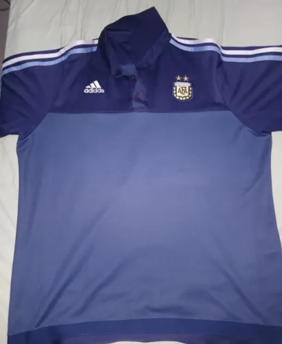 Camisa Polo AFA Argentina Adidas Original - Azul Marinho