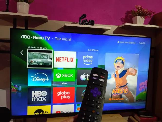 Tv AOC Roku,50 polegadas,4k. 900 reais
