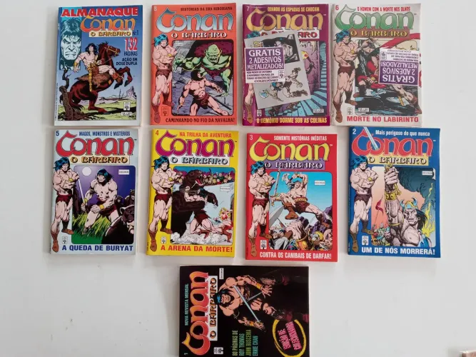 9 revistas em quadrinhos do conan