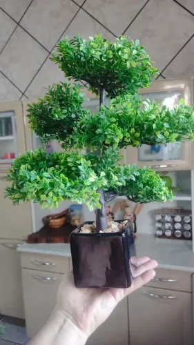 Bonsai Artificial com vaso suporte