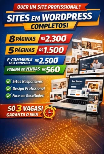 Criação de sites/ e-commerce e página de Vendas