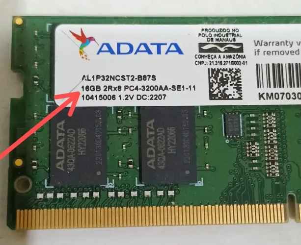 Memória Ram 16gb