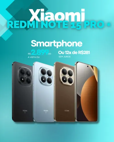 Smartphone Xiaomi Redmi Note 15 Pro Plus 512Gb 12Gb Ram lacrado versão Global