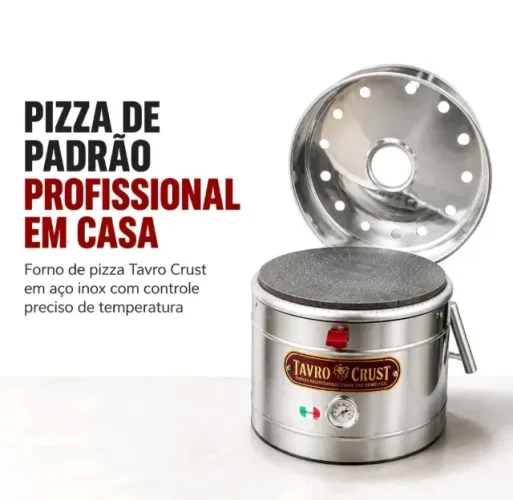 Forno para pizzas de até 40cm a gás fabricante Novo empreender portátil super rápido