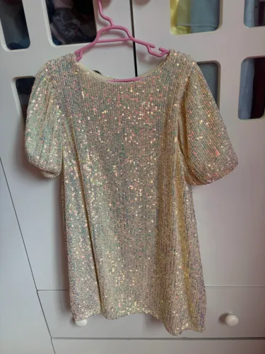 Vestido de paetê infantil