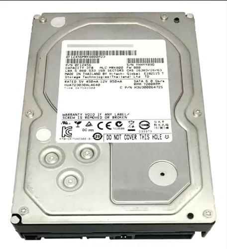 Hd  3tb Sata 3 64mb 7200rpm 3,5 Hua723030ala640 Hitachi Prata