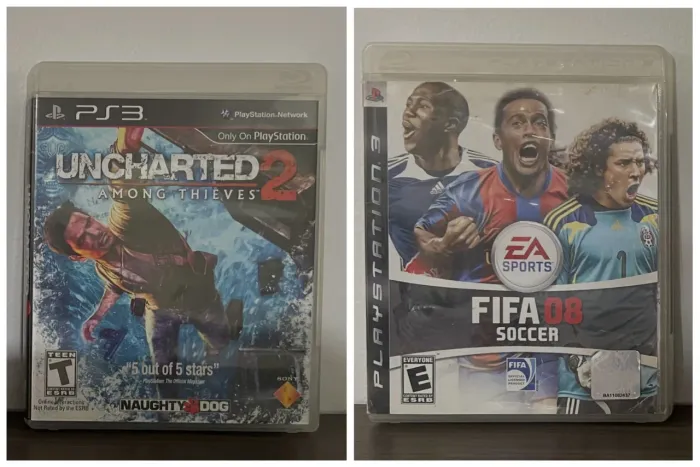 2 jogos PlayStation ps3 uncharted 2 + fifa 08
