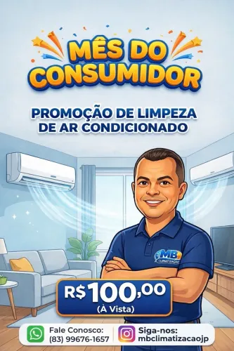 Higienização, manutenção e instalação de ar-condicionado 