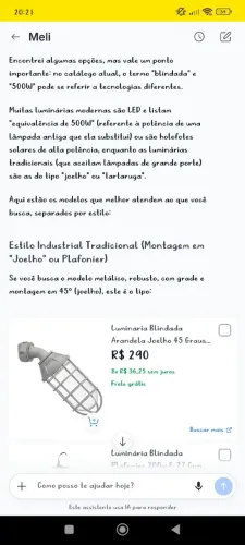Luminárias novas nuca usadas todas na caixa 220,00 cada 