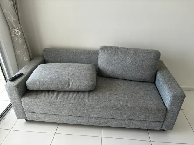 Sofá linho 4 lugares