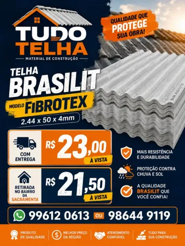Telha ondina Brasilit