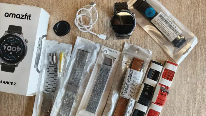 Amazfit Balance 2 Impecável na Caixa + 2 Pulseiras Originais + 6 Pulseiras Extras