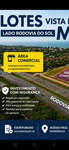 Praias LOTES NA RODOVIA DO SOL - LADO OPOSTO AO MAR, PARCELO, TROCO, ACEITO PROPOSTAS