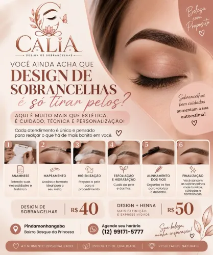 Design de sobrancelhas
