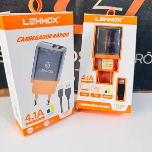 Carregador Lehmox para iphone - LE-489