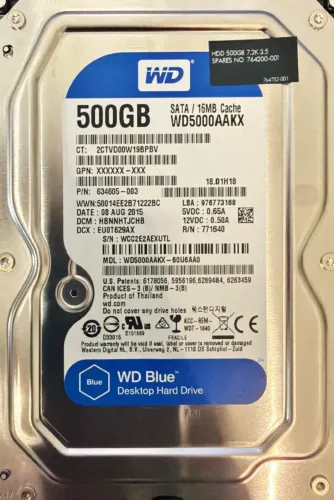 HD WD WesterDigital 500gb (com alerta crystaldisk)