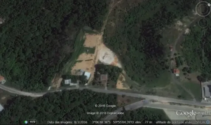 Área com exploração de minério, Puraquequara, manaus.AM