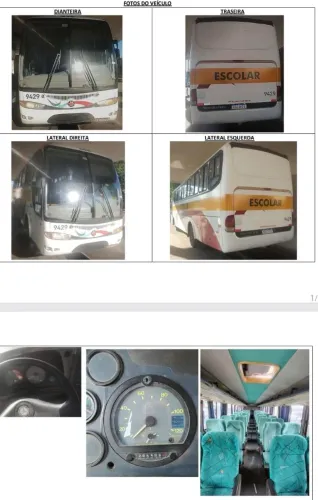 Ônibus G6 motor dianteiro Mercedes 1722